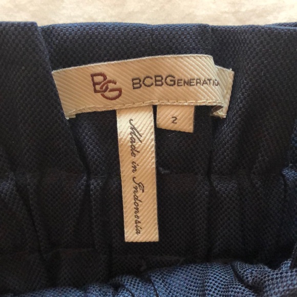 Navy BCBGeneration Skirt with Bow - Picture 5 of 5